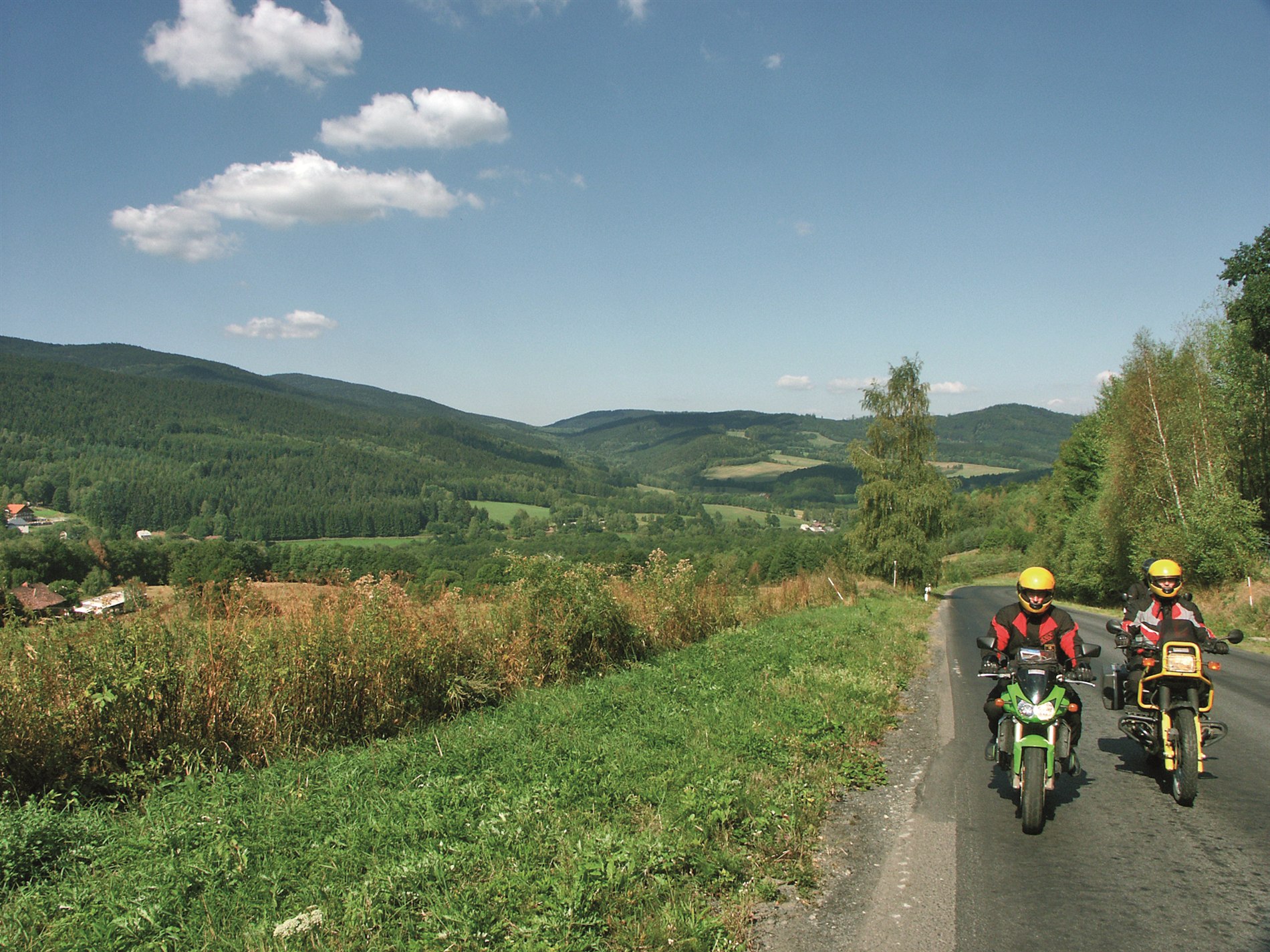 Motorrad fahren im Bayerischen Wald